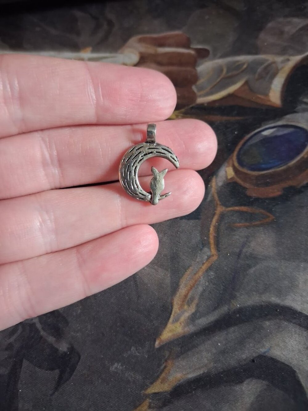 Unusual Moon pendant